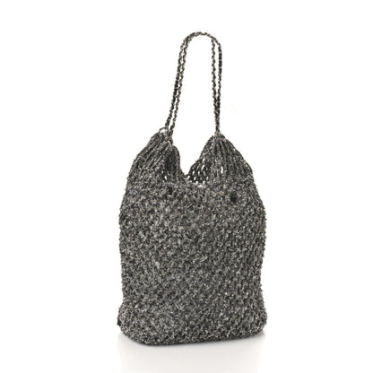 Chanel Lambskin Mixed Fibers Large Shopping Bag Black 4 of 13