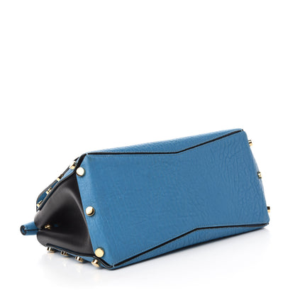 Jimmy Choo Grainy Calfskin Small Lockett Shoulder Bag Blue 4 of 9