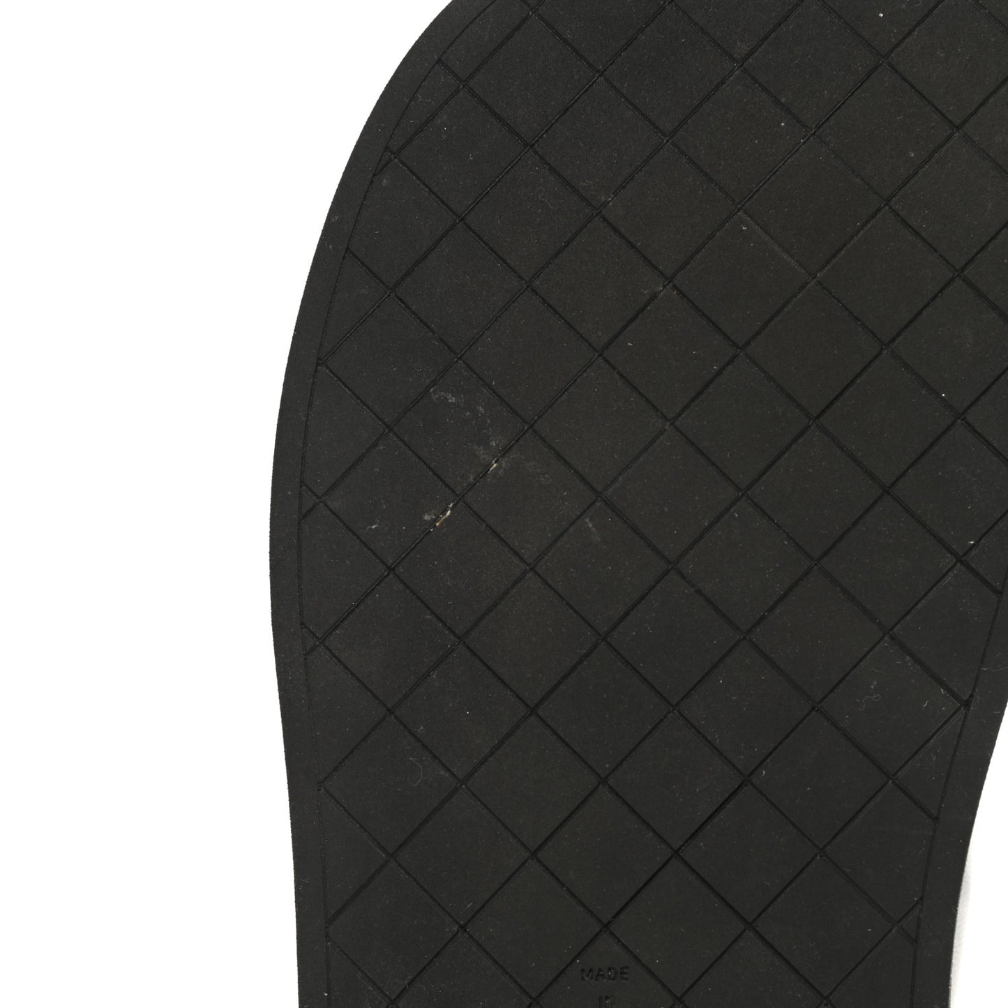 Lambskin Padded Pool Thong Sandals 40 Black