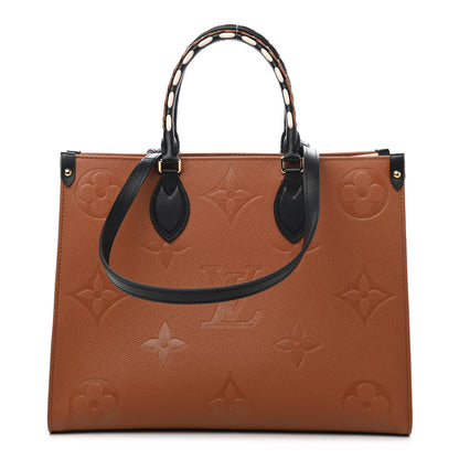 Louis Vuitton Empreinte Monogram Giant Wild At Heart Onthego MM Caramel 1 of 8