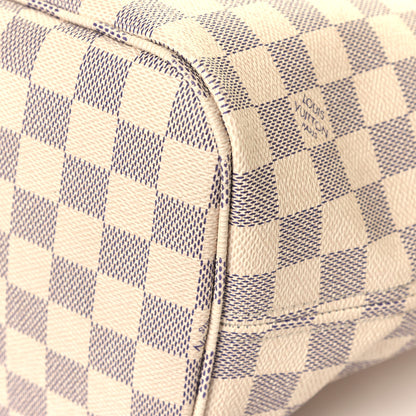 Louis Vuitton Damier Azur Neo Neverfull MM Rose Ballerine 12 of 13