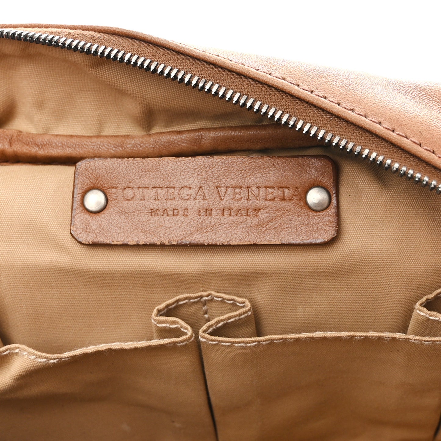 Nappa Intrecciato Cosmetic Bag Noce