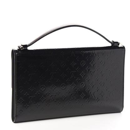 Louis Vuitton Monogram Glace Anouchka Pochette MM Black 2 of 10