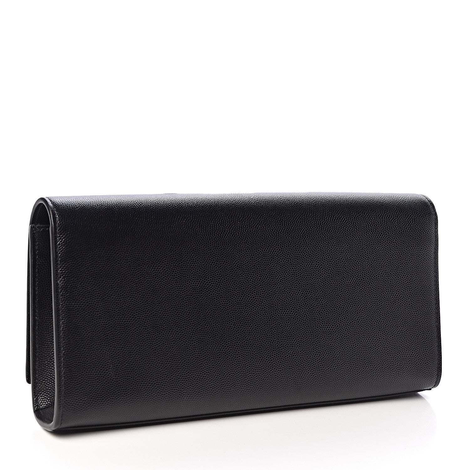 Saint Laurent Grain De Poudre Monogram Cassandre Clutch Black 3 of 8