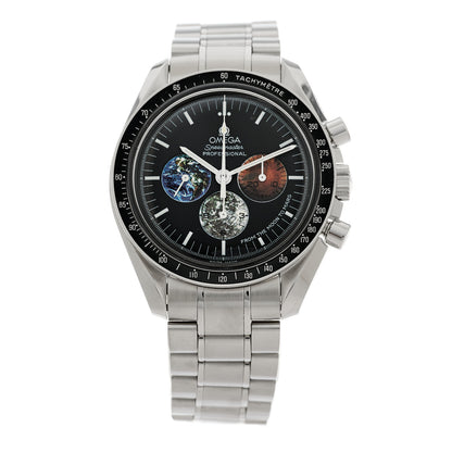 Omega Stainless Steel 42mm Speedmaster Moonwatch Moon To Mars Chronograph Manual Winding Watch Black 3577.50.00 1 of 5