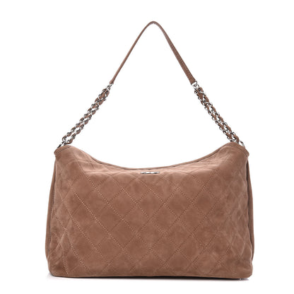 Chanel Nubuck Hobo Light Brown 1 of 9