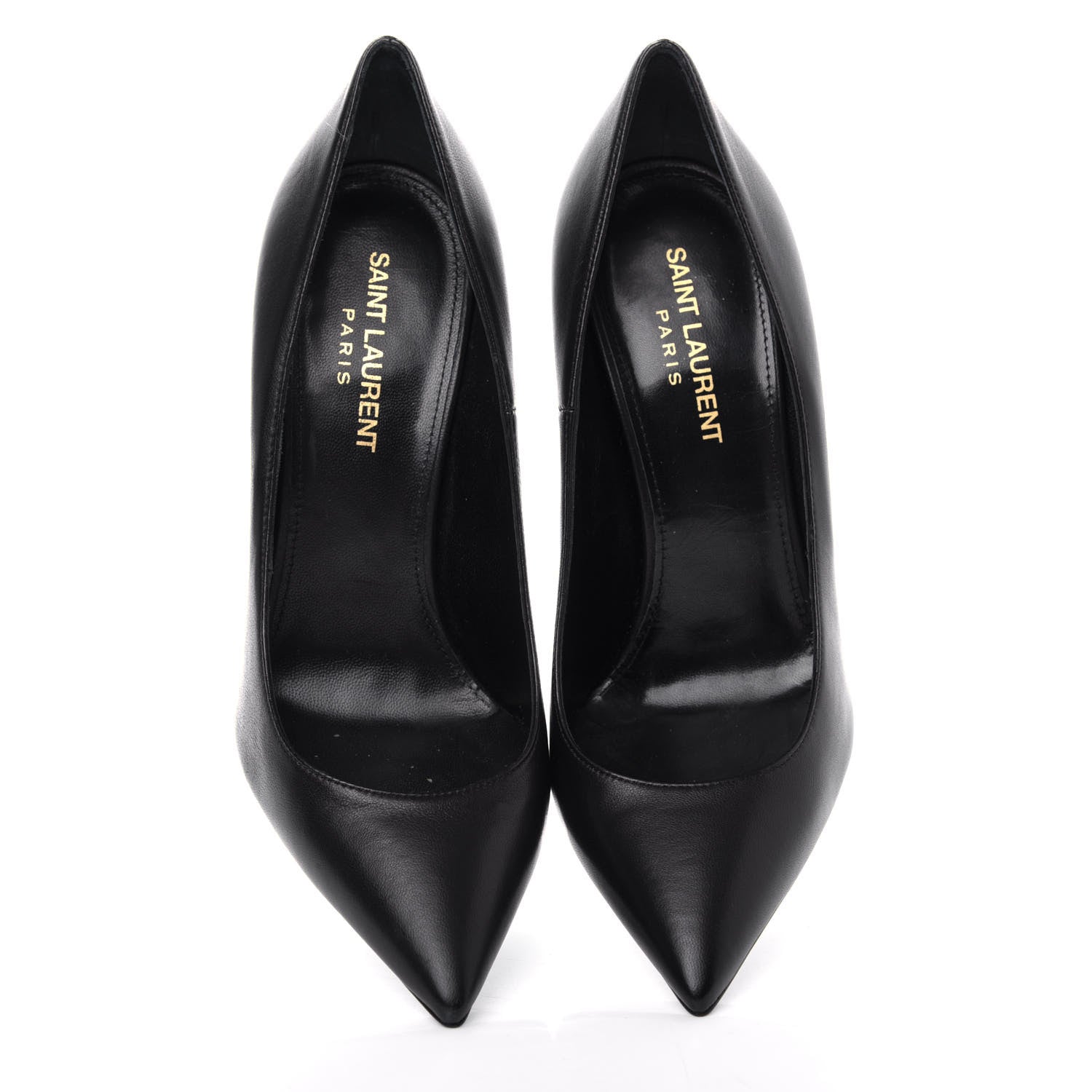 Saint Laurent Calfskin Opyum 110 Pumps 37 Black 5 of 11
