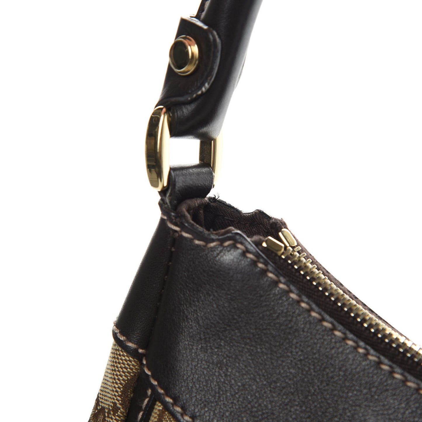 Monogram Large D Gold Hobo
