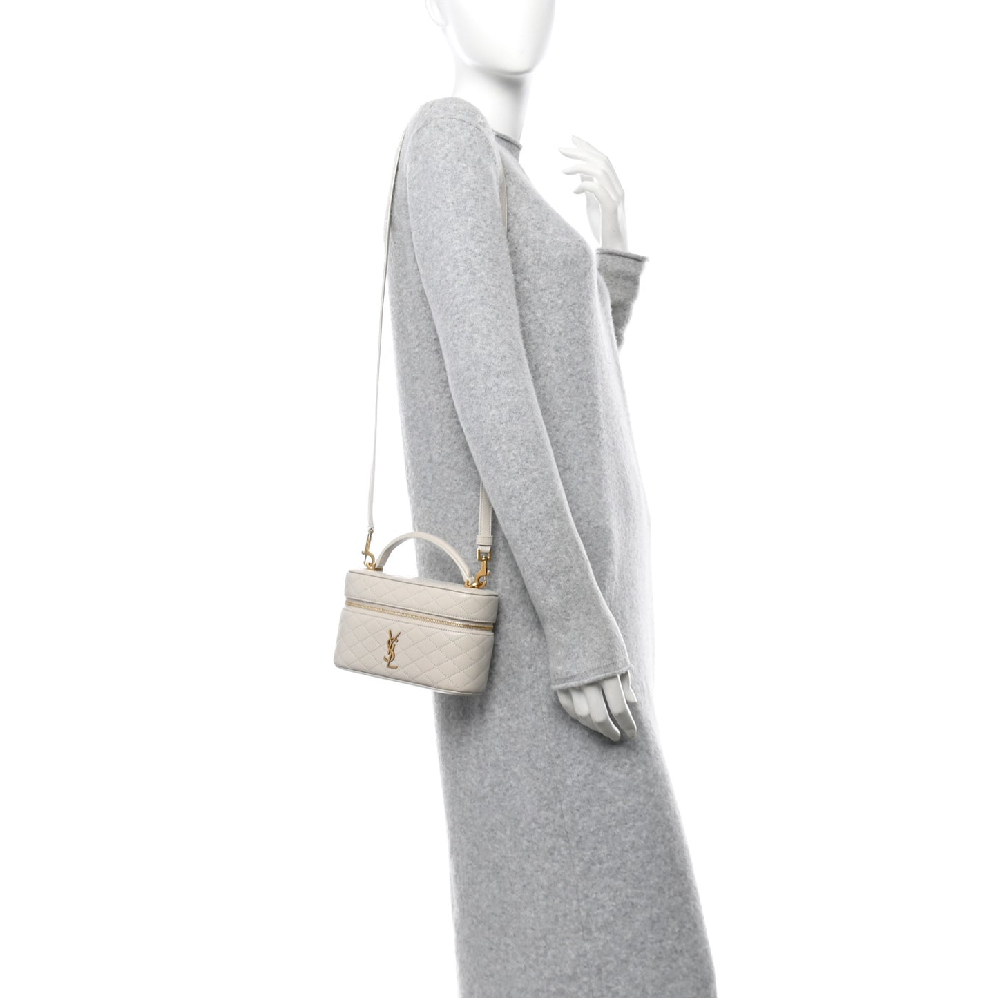 Lambskin Quilted Mini Gaby Vanity Crema Soft