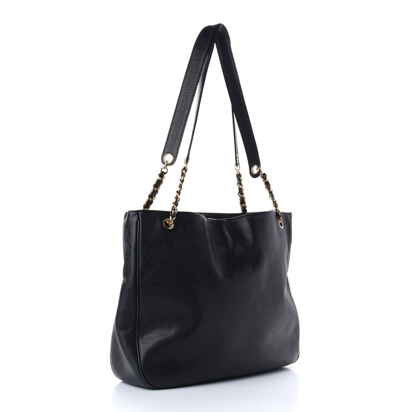 Caviar CC Shoulder Bag Black