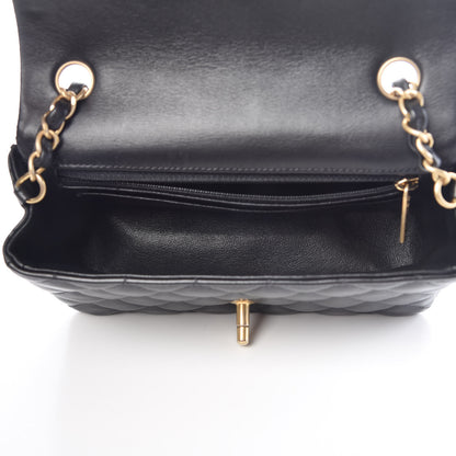 Chanel Lambskin Quilted Mini Rectangular Flap Black 6 of 11