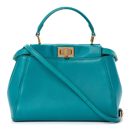 Fendi Nappa Mini Peekaboo Iconic Satchel Lago 1 of 15