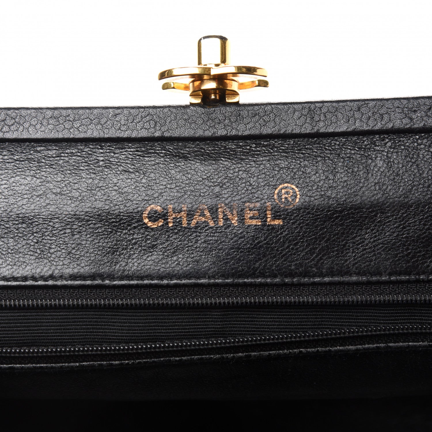 Chanel Caviar Quilted Frame Shoulder Bag Black 8 of 11