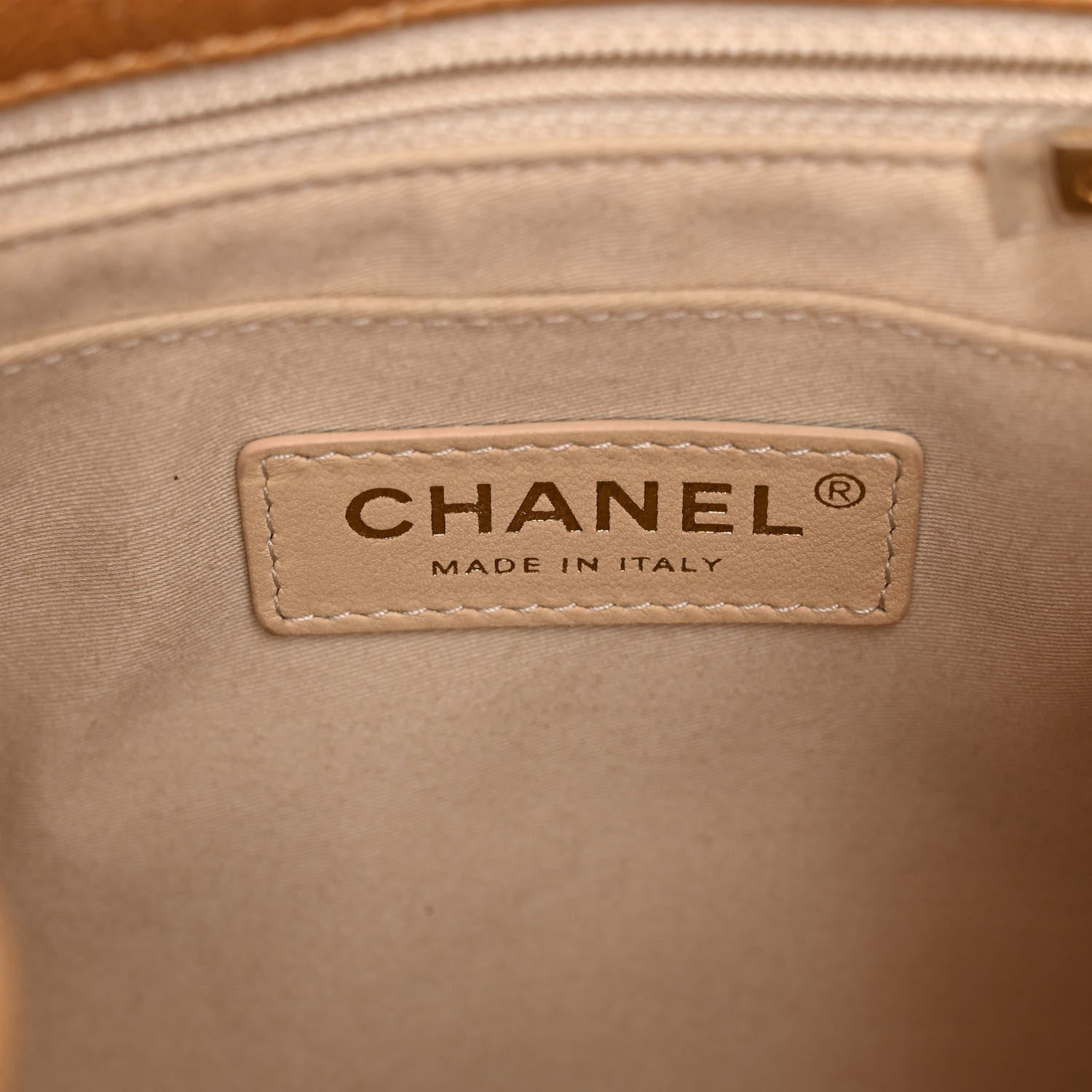 Chanel Metallic Calfskin Quilted Small Drawstring Bag Gold 6 of 10