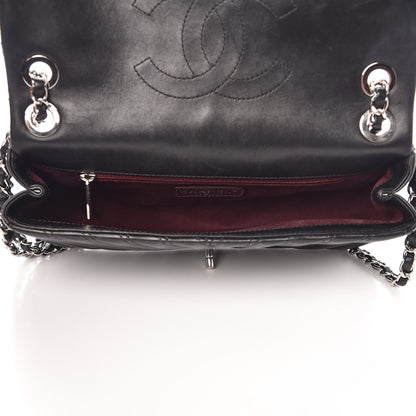 Chanel Lambskin Chevron Double Stitch Medium Single Flap Black 5 of 9