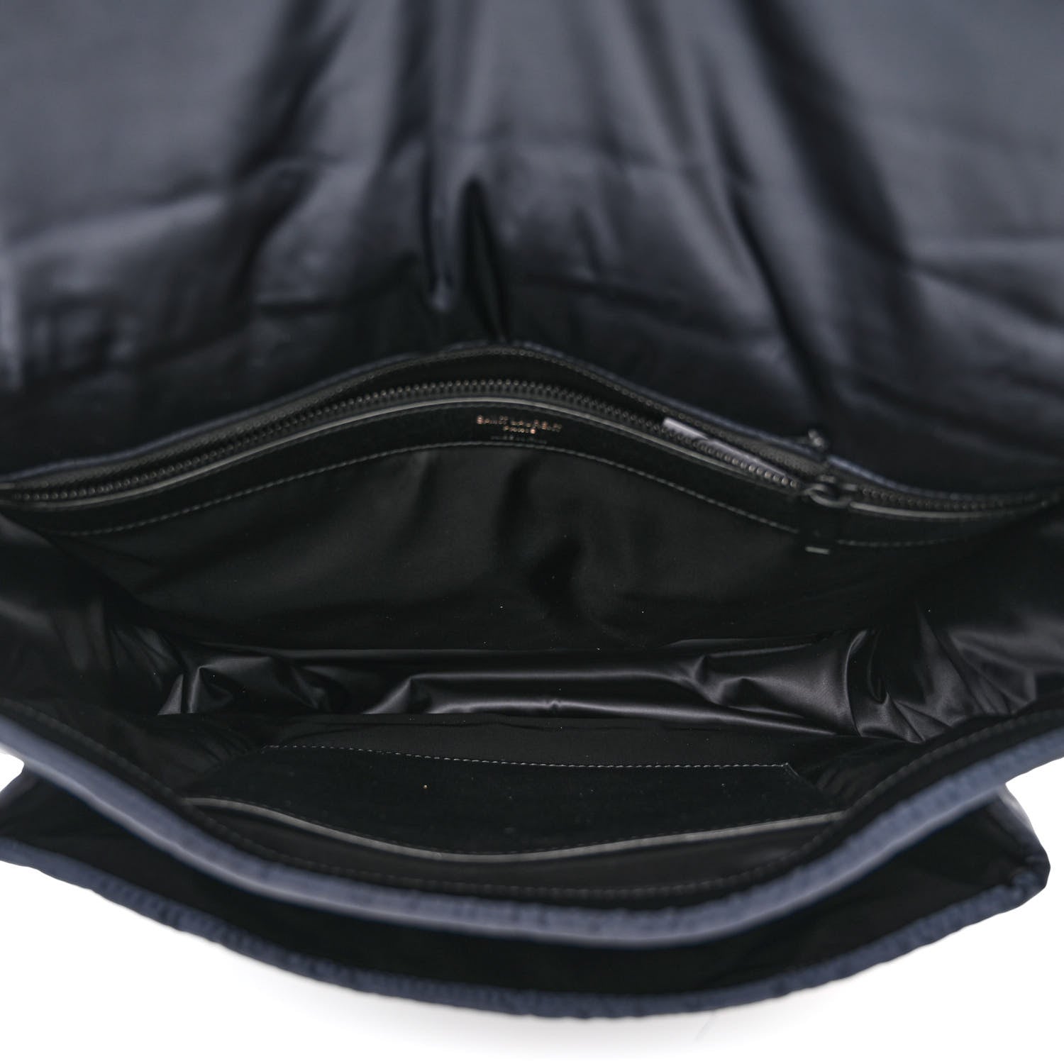 Saint Laurent Nylon Niki Messenger Dark Blueberry Black 5 of 10