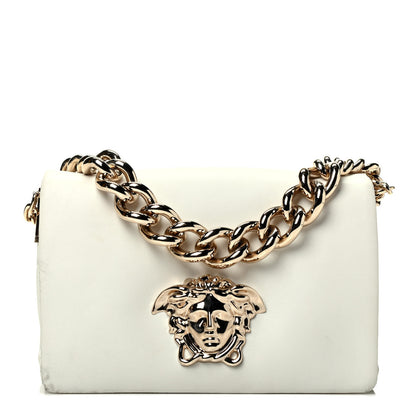 Versace Nappa Palazzo Sultan Shoulder Bag White 1 of 10