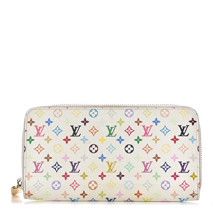 Louis Vuitton Monogram Multicolor Zippy Wallet White Litchi 1 of 9