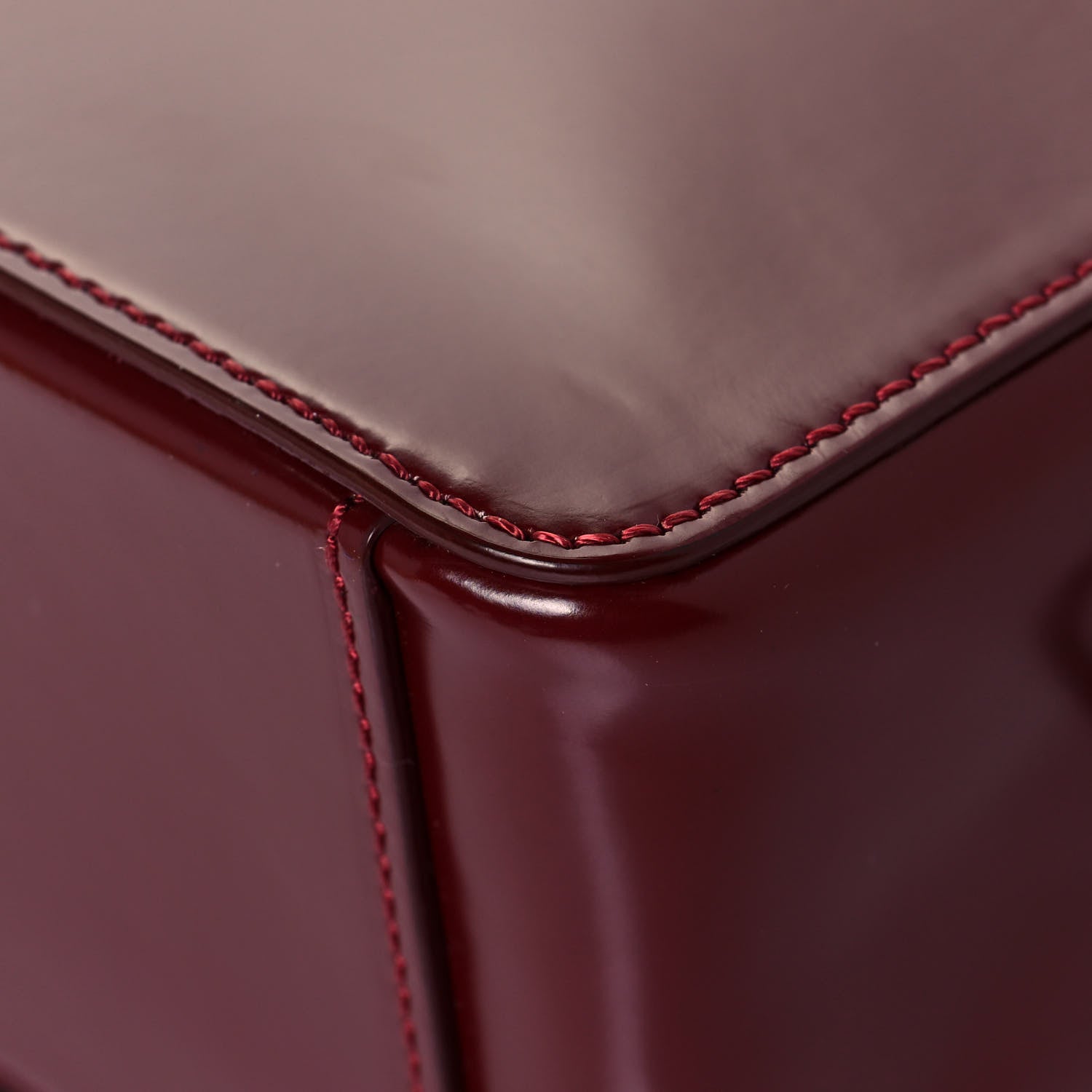 Off-White Calfskin Padded Diag Binder Flap Bag Burgundy 9 of 18