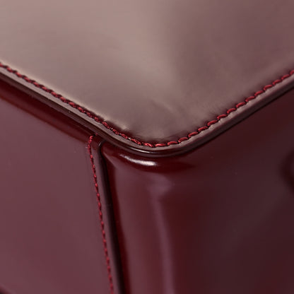 Off-White Calfskin Padded Diag Binder Flap Bag Burgundy 9 of 18