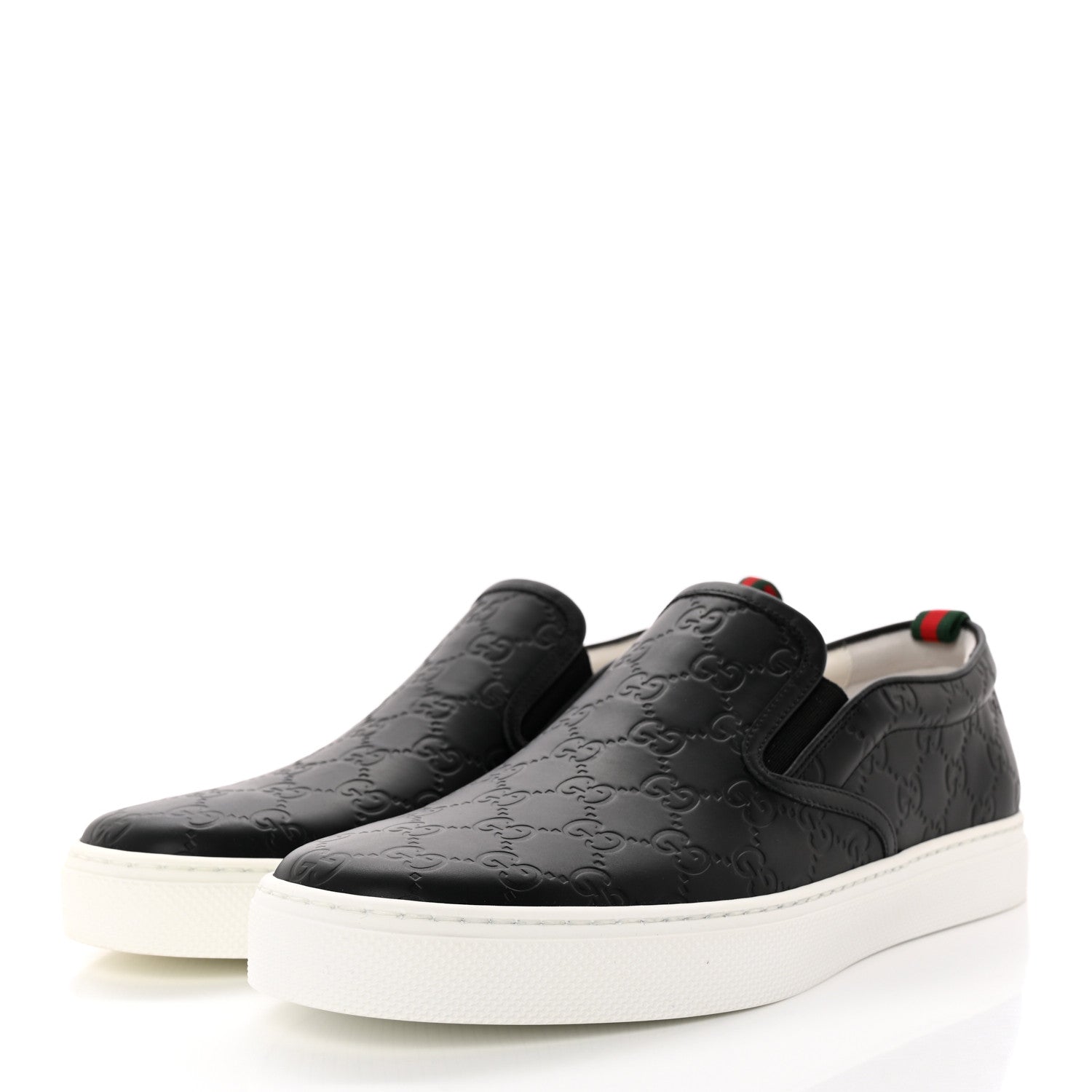 Gucci Guccissima Mens Dublin Slip On Sneakers 11.5 Black 3 of 8