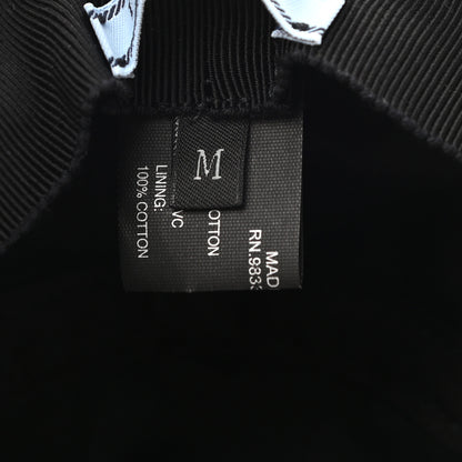 Prada Cotton PVC Logo Embroidered Womens Bucket Hat M Blue 8 of 8