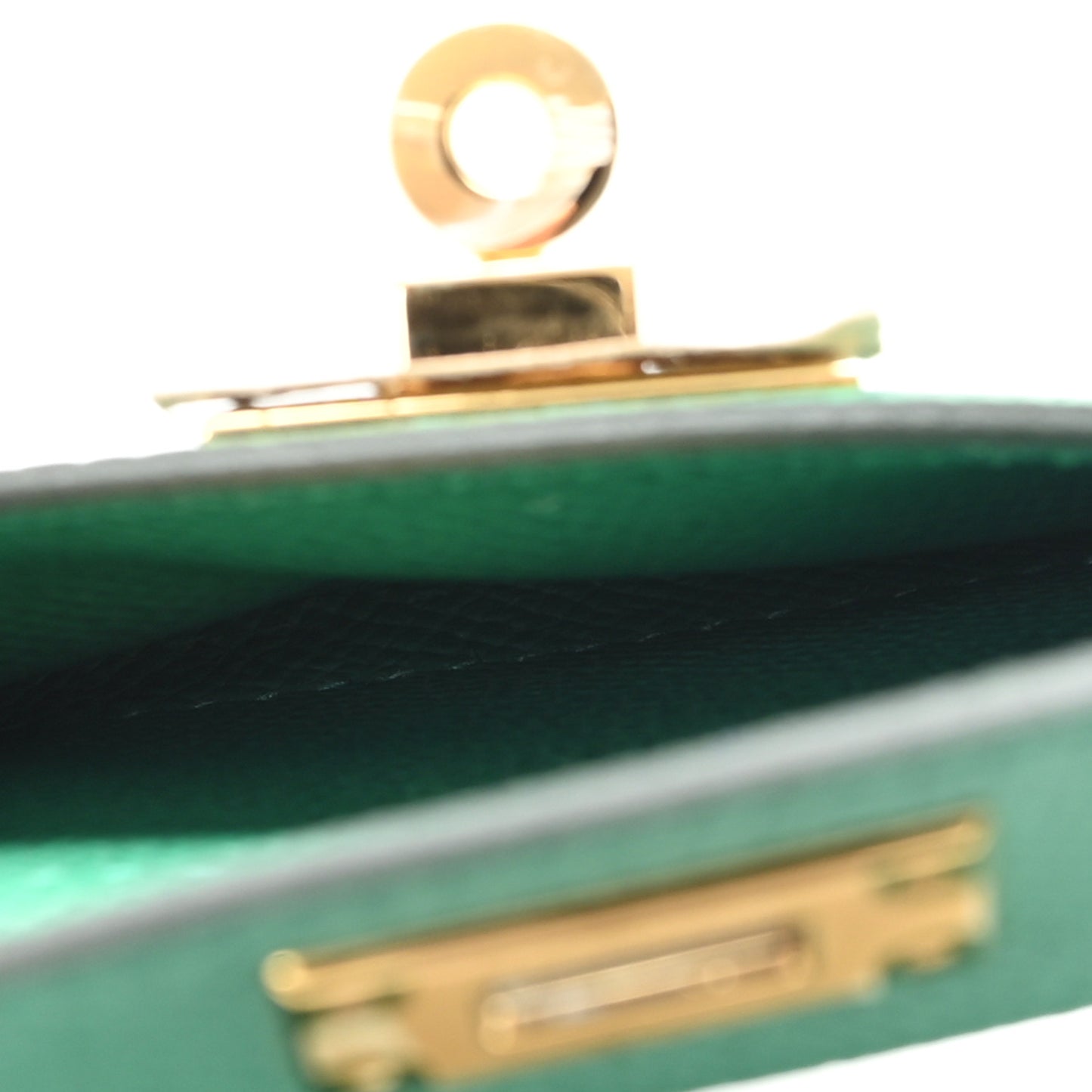 Swift Epsom Pocket Kelly Shoulder Strap Vert Vertigo