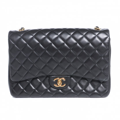 Chanel Lambskin Quilted Maxi Double Flap Black 1 of 9
