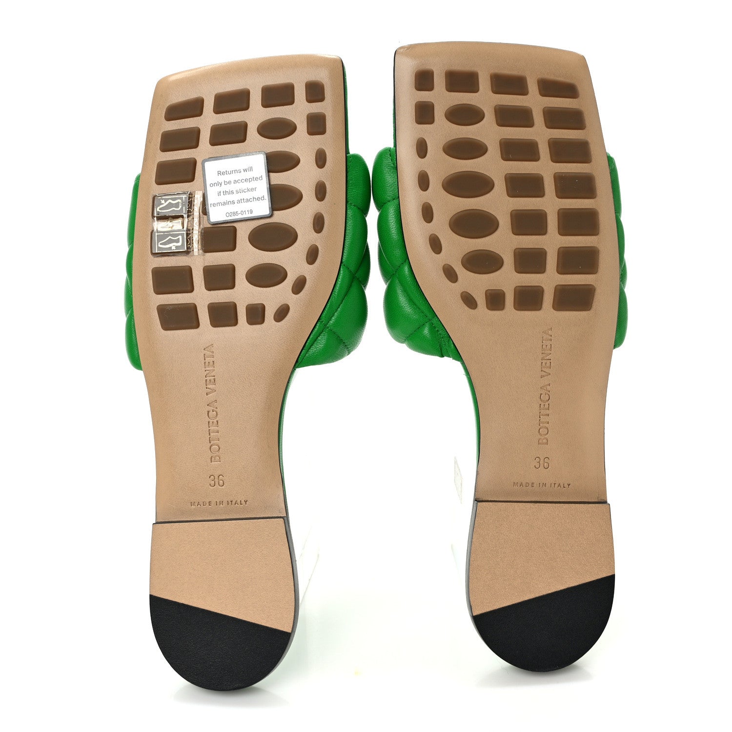 Bottega Veneta Nappa Matelasse Padded Flat Sandals 36 Parakeet 5 of 7