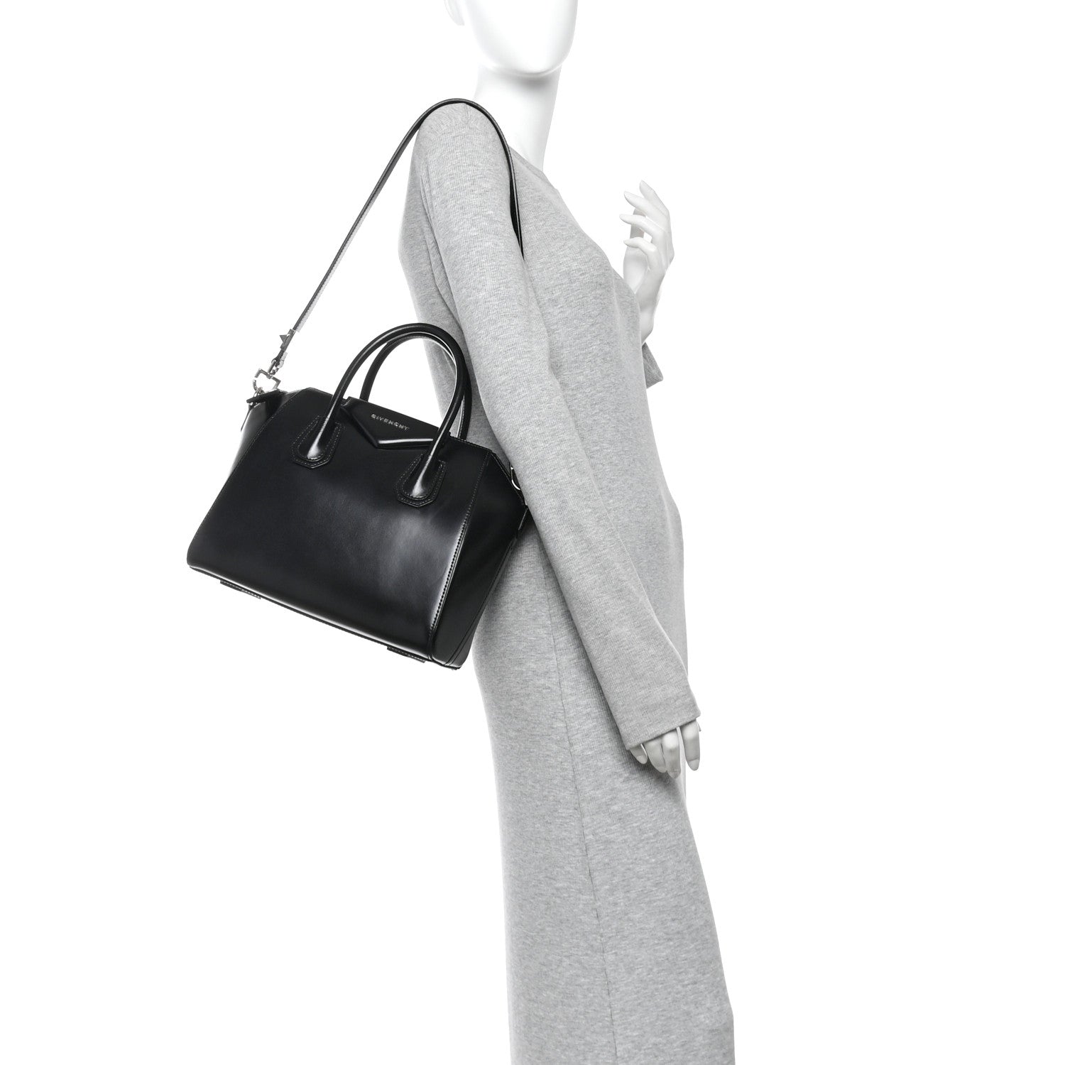 Givenchy Shiny Lord Calfskin Small Antigona Black 2 of 10
