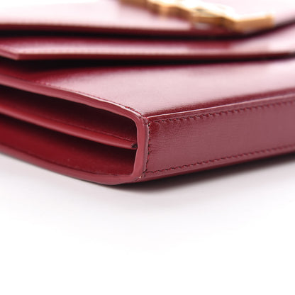 Saint Laurent Smooth Calfskin Monogram Sulpice Chain Wallet Amaretto 10 of 11