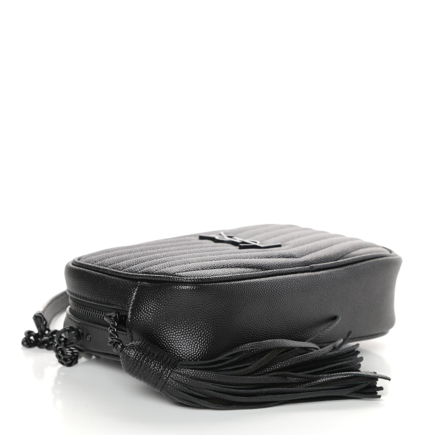 Grain De Poudre Matelasse Monogram Mini Lou Camera Bag Black