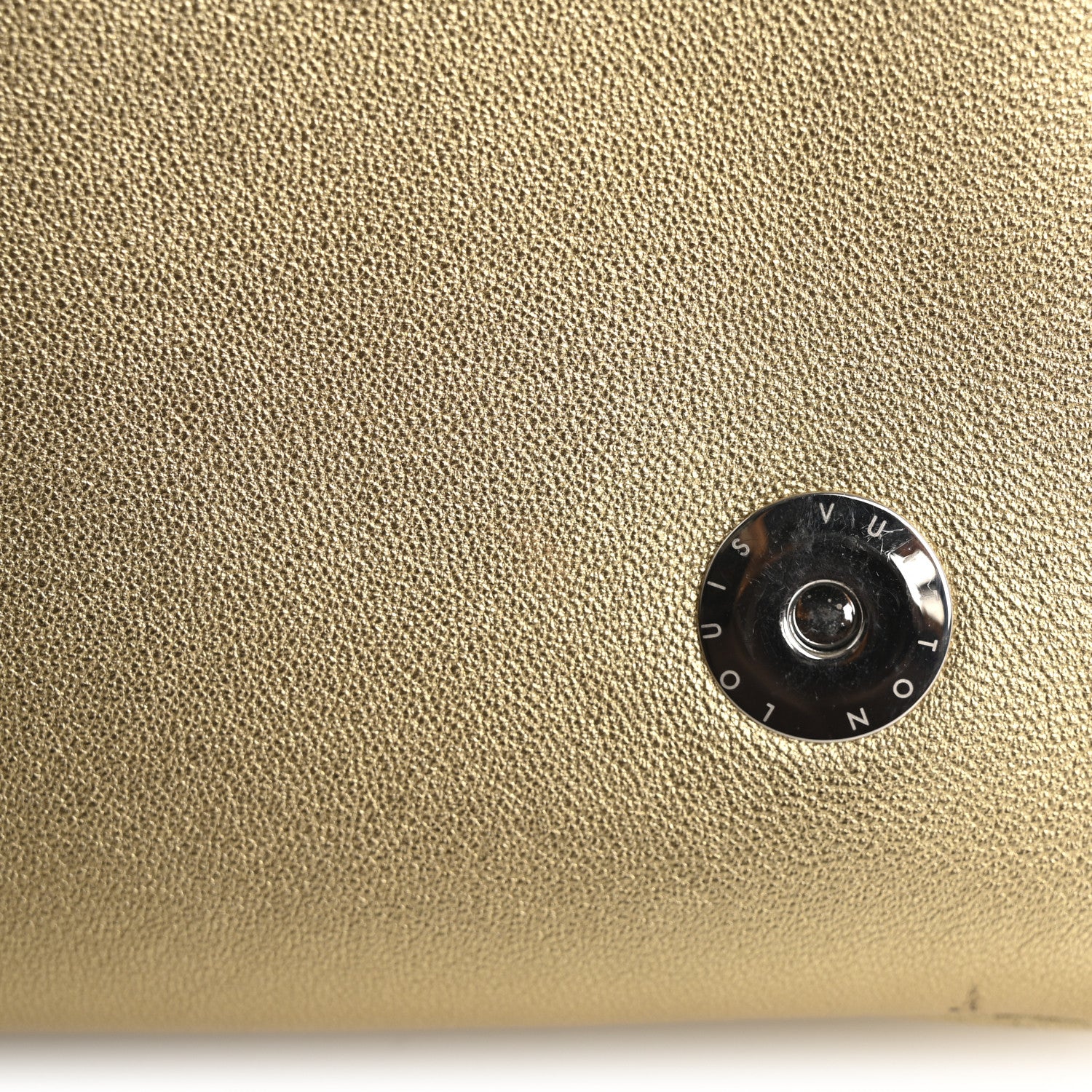 Louis Vuitton Metallic Lambskin Embossed Monogram Pochette Coussin Gold 9 of 12