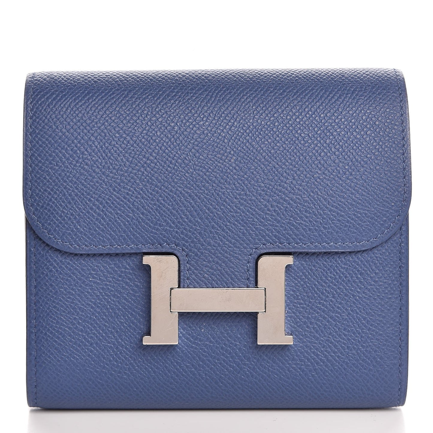 Epsom Constance Short Wallet Bleu Agate