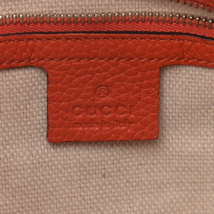 Gucci Pebbled Calfskin Medium Soho Chain Shoulder Bag Sun Orange 6 of 15