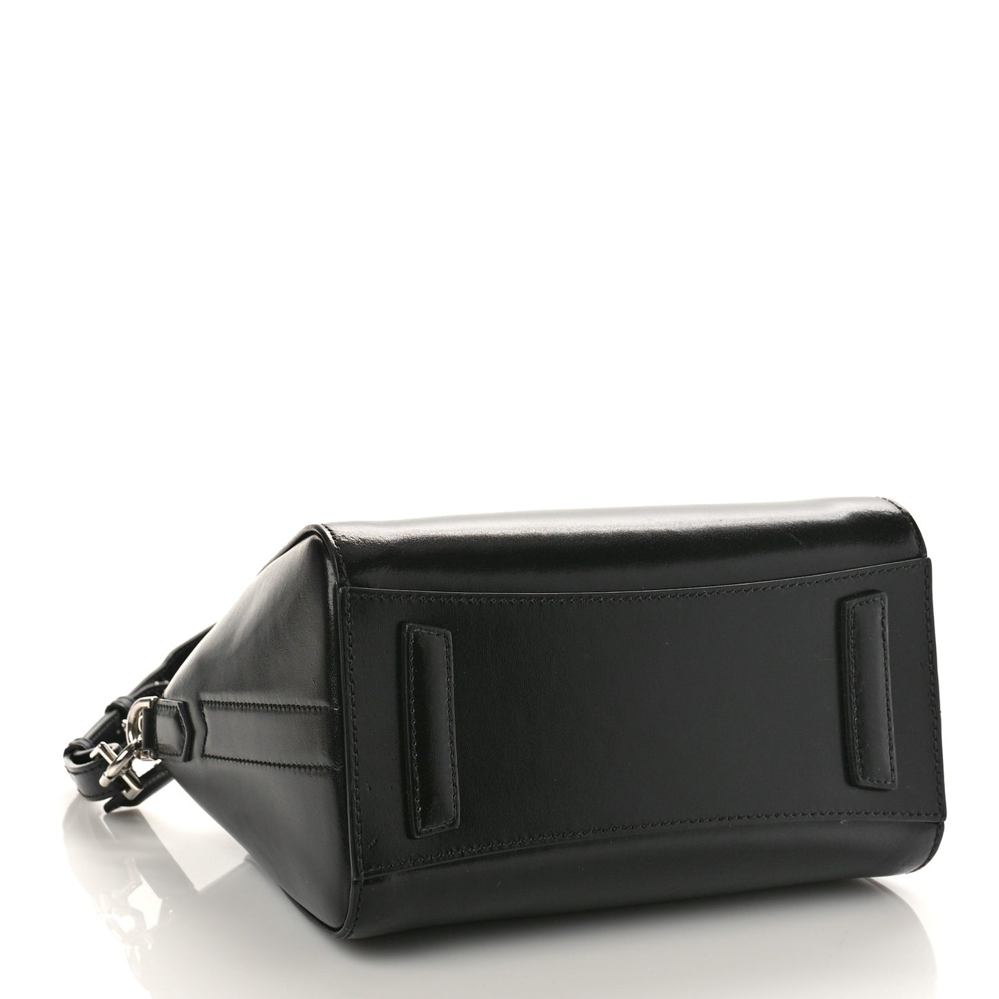 Shiny Lord Calfskin Mini Antigona Black
