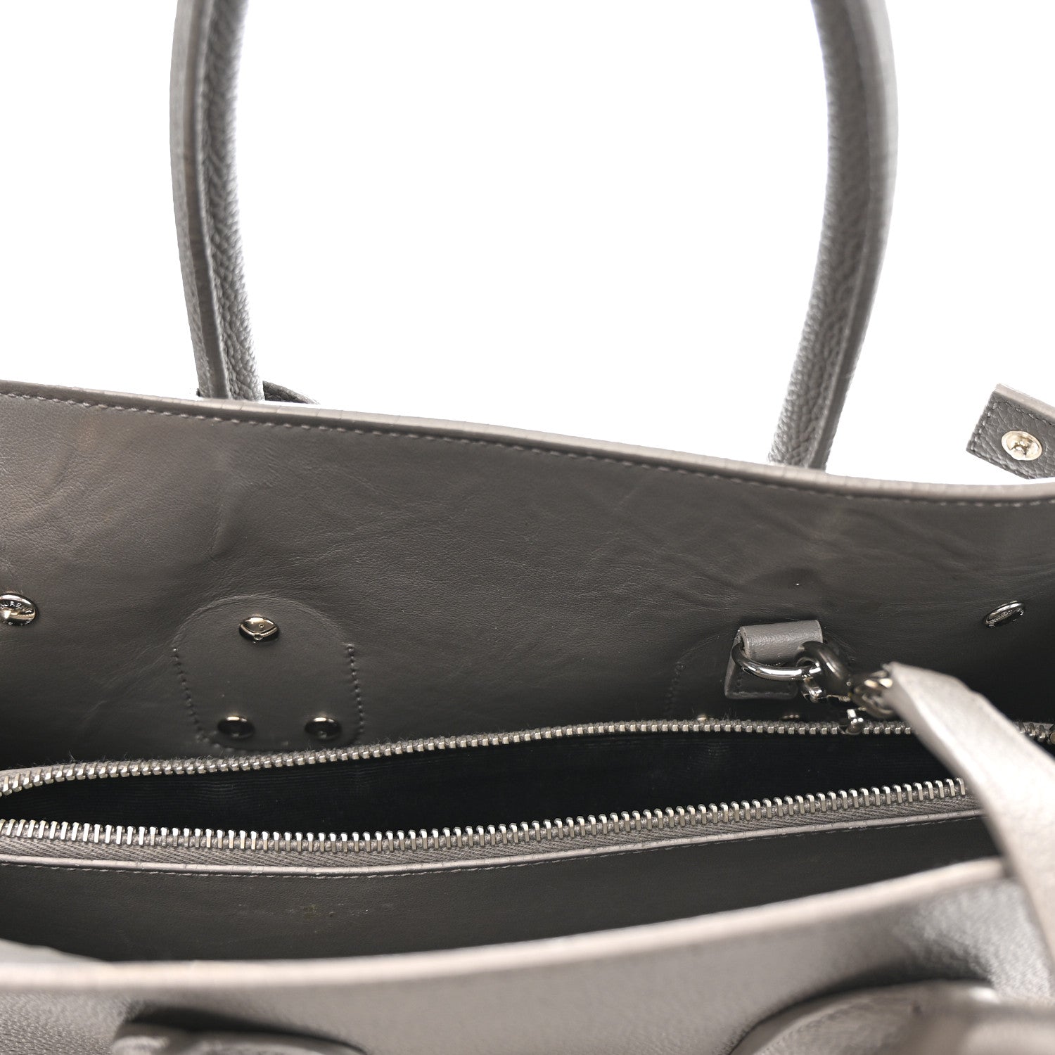 Saint Laurent Grained Calfskin Small Sac De Jour Fog 13 of 19