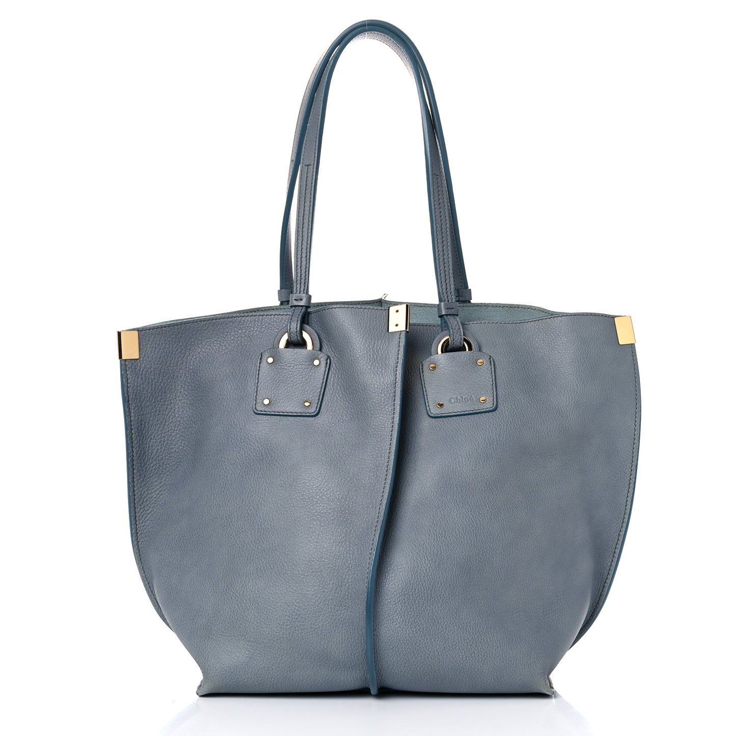 Smooth Calfskin Medium Vick Tote Cloudy Blue