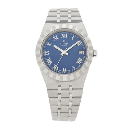 TUDOR Stainless Steel 34mm Royal Automatic Watch Blue 28400 1 of 5