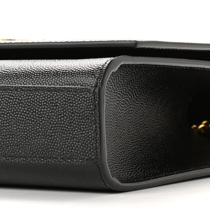 Saint Laurent Grain De Poudre Medium Classic Monogram Kate Satchel Black 8 of 9