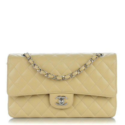 Chanel Caviar Quilted Medium Double Flap Beige 1 of 7