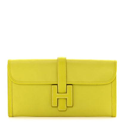 Hermes Swift Jige Elan Clutch Lime 1 of 11