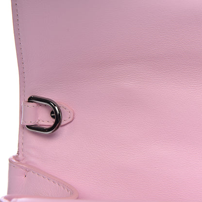 Christian Dior Metallic Patent Smooth Calfskin Small Be Dior Flap Pink Fuchsia 6 of 19