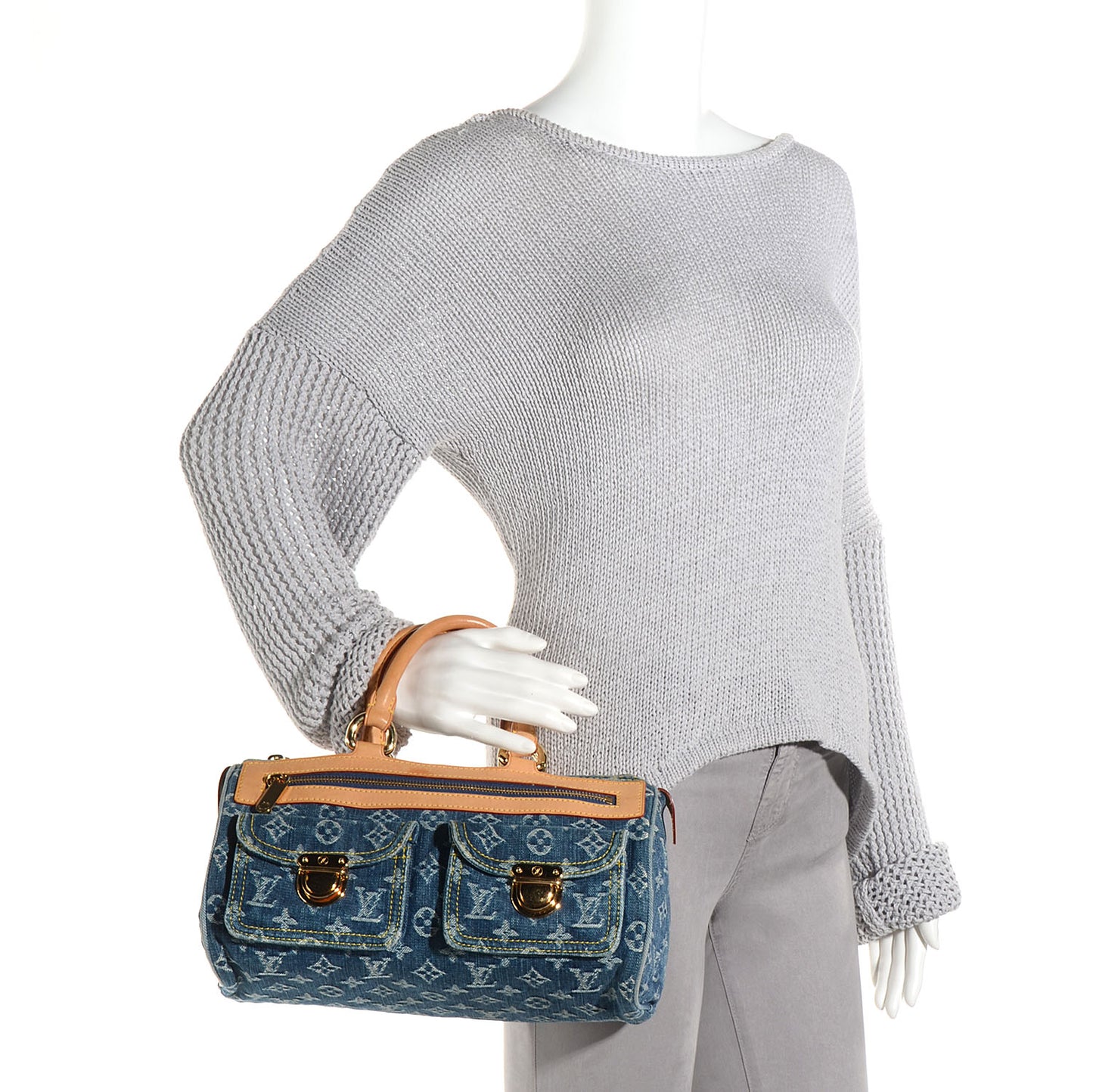 Monogram Denim Neo Speedy Blue