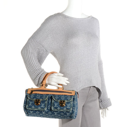 Louis Vuitton Monogram Denim Neo Speedy Blue 2 of 7