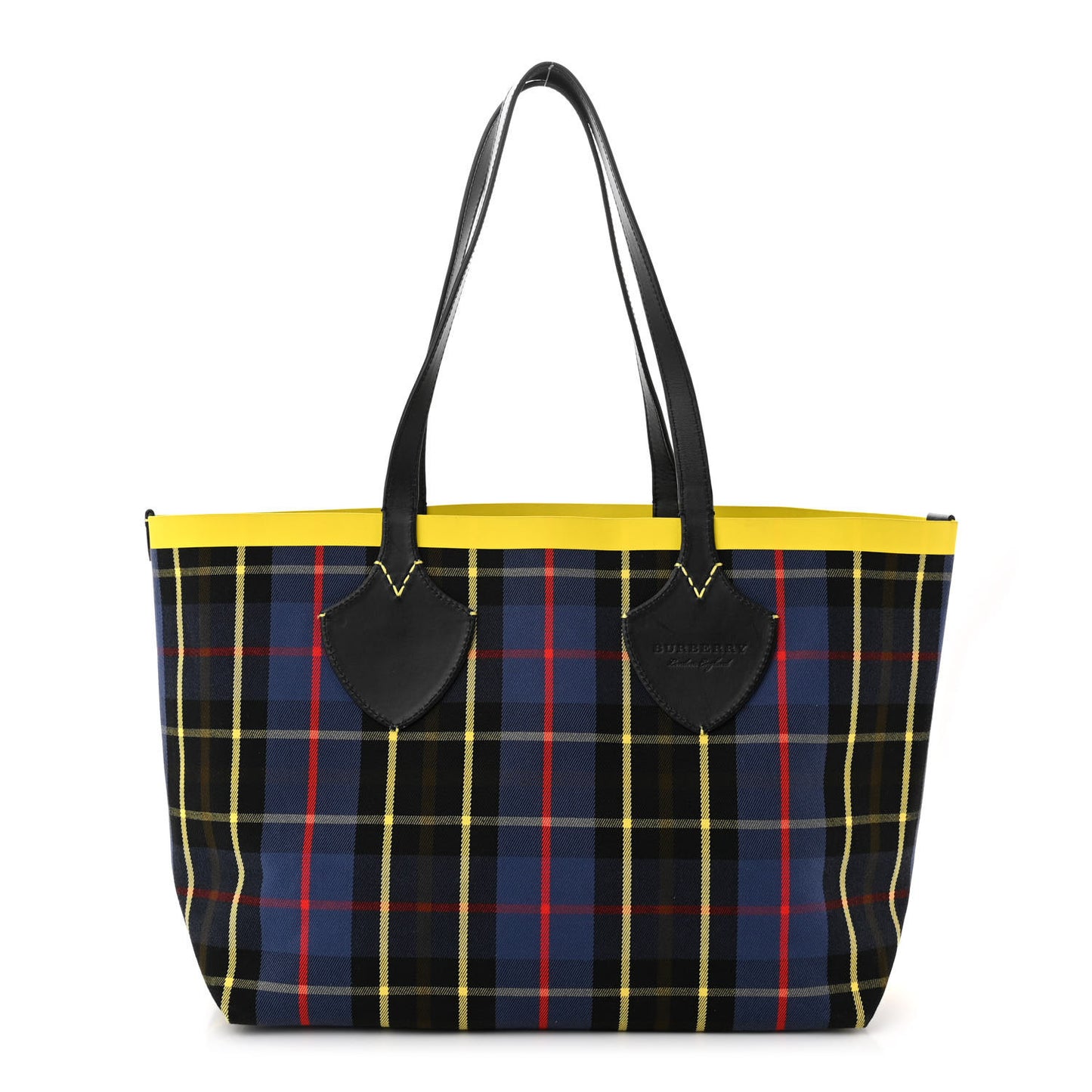 Vintage Check Medium The Giant Reversible Tote Racing Green Cobalt Blue