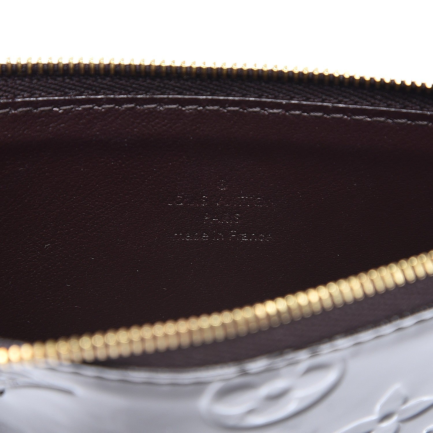 Louis Vuitton Vernis Felicie Chain Wallet Zippered Insert Amarante 6 of 6