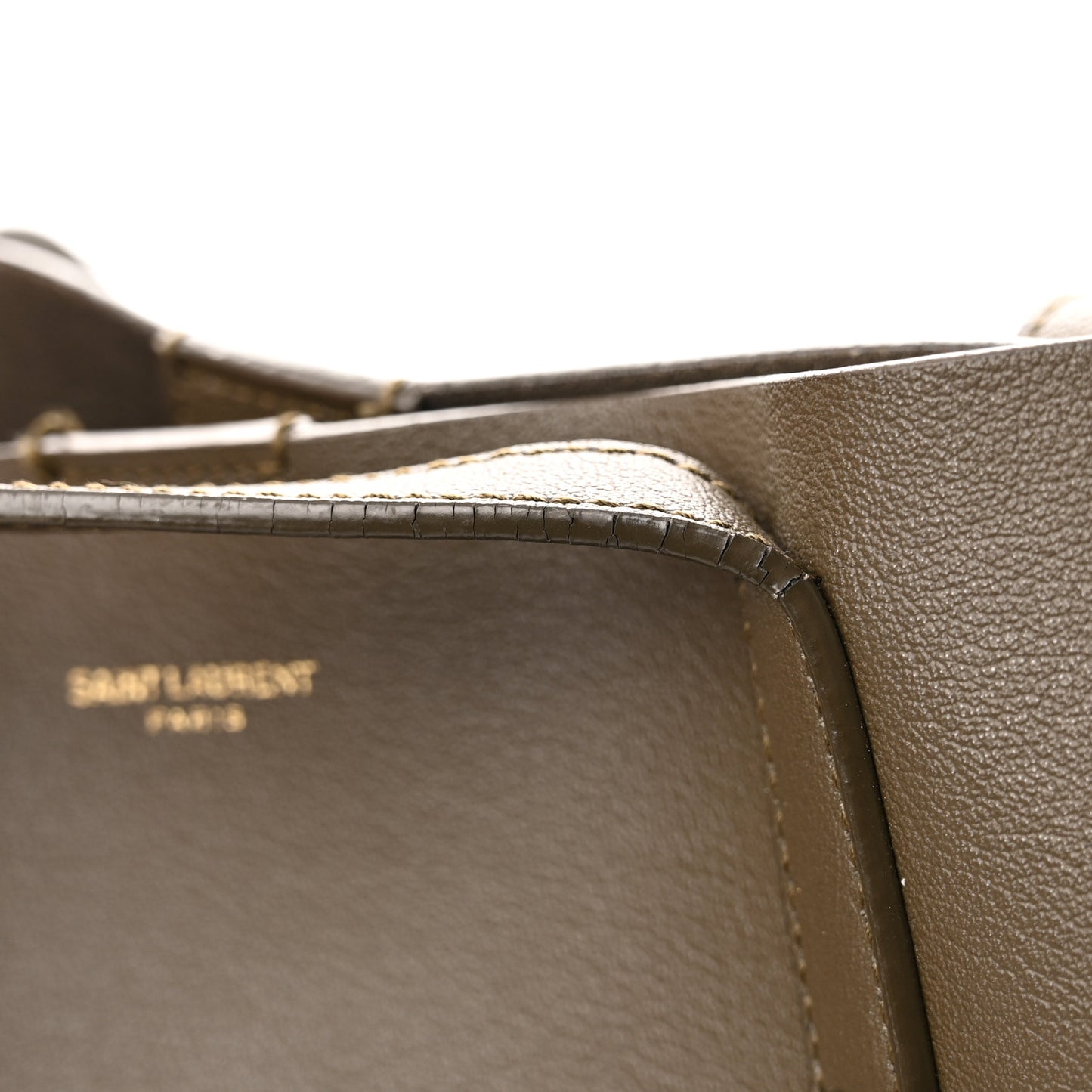 Calfskin Large Shopping Tote Dark Green