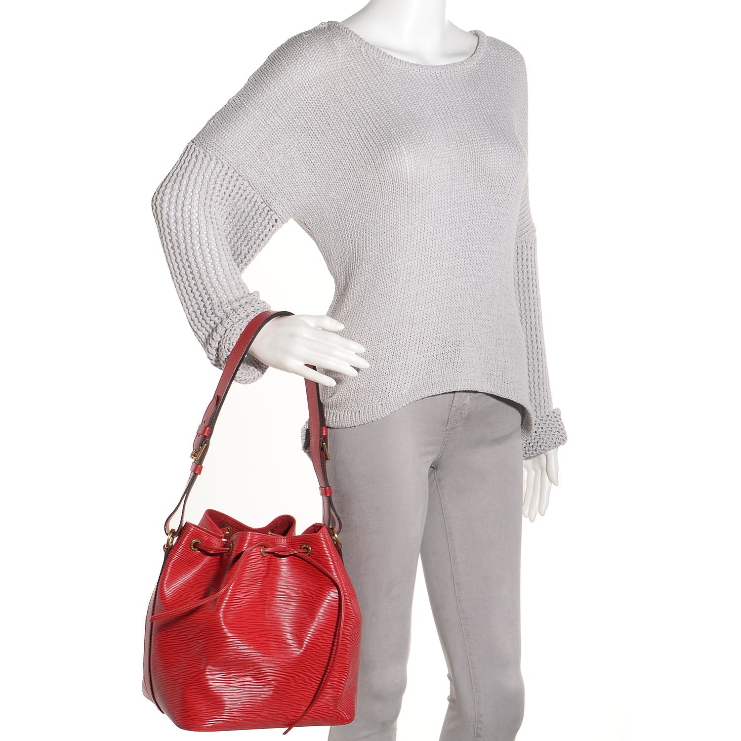 Louis Vuitton Epi Petit Noe Red 2 of 7