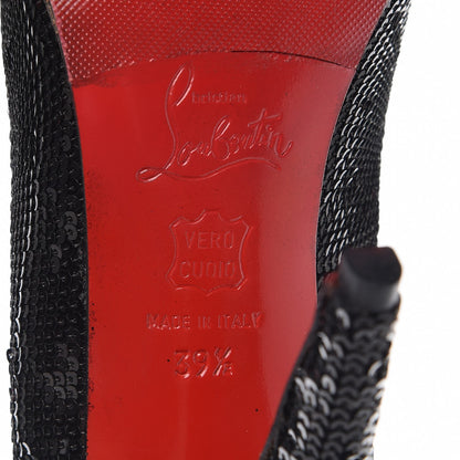 Christian Louboutin Sequin Decollete 868 100 Pumps 39.5 Black 9 of 14